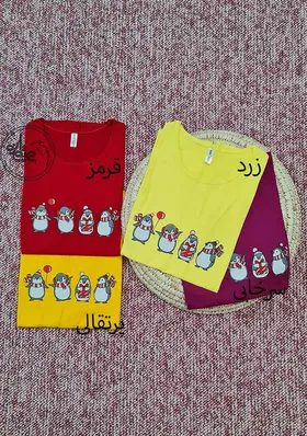 تیشرت طرح پنگوئن