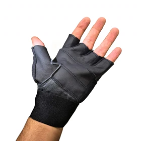 دستکش مردانه بدنسازی RAJ مشکی قرمز