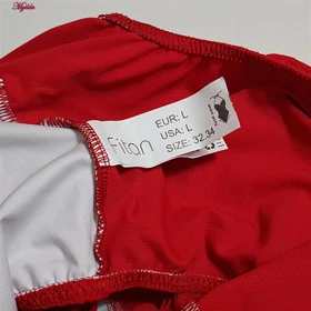 مایو بدون فنر زنانه فیتن مدل گل برجسته پددار قرمز کد 4942-290