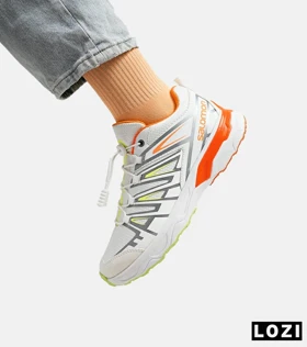کفش کتانی سفید نارنجی سالومون Salomon X ULTRA