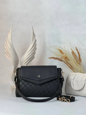 کیف دوشی زنانه الفا ALFA کد 7039 (مشکی)