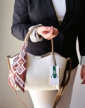 کیف دستی و دوشی زنانه بنو BENO (سفید کرمی)