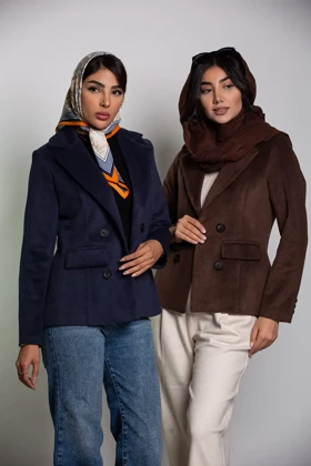 پالتو کت چهار دکمه جناقی