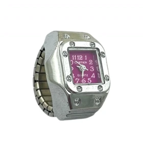 انگشتر طرح ساعت اسپرت با صفحه رنگی