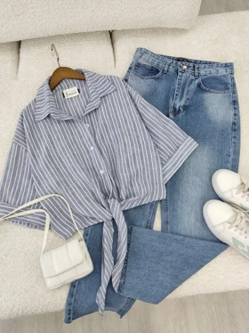 شومیز زنانه گره‌ای دلنیا