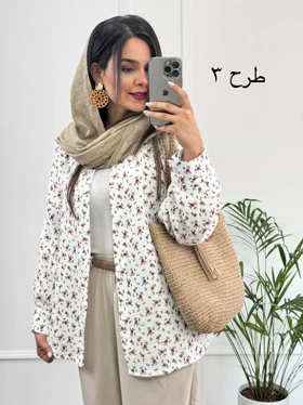 مانتو دبل فیس شکوفه