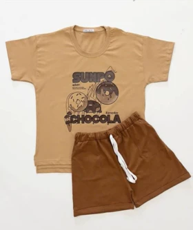 ست تیشرت شلوارک دونات