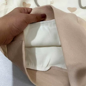 هودی دخترانه شیک کرم طرح قلب خارجی