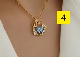 گردنبند زنانه استیل طرح طلا