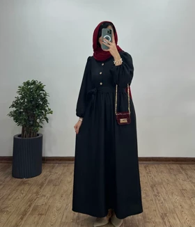 پیراهن مانتویی بلند سروین