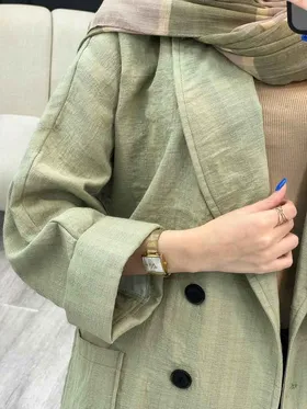 مانتو چهار دکمه دو جیب رویال