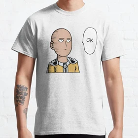تیشرت مرد تک مشتی | تیشرت One Punch Man طرح one ok punch merch کد 123866