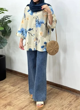 تونیک مانتویی لینن گلاریس 1