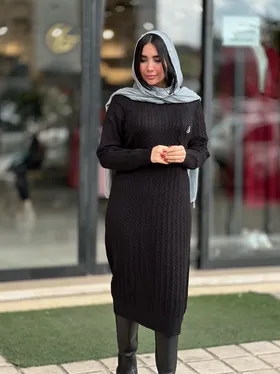بافت بلند یقه گرد کد 689