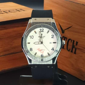 ساعت مچی مردانه هابلوت ژنو HUBLOT تاریخ دار با قفل پروانه ای هابلوت