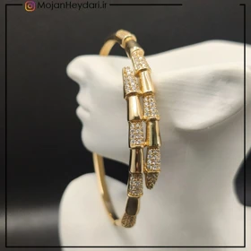 بنگل ژوپینگ زنانه طرح طلا کدbs3083