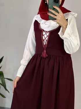 ست شومیز و سارافون کلارا(ارسال رایگان)