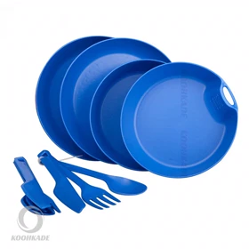 ست ظروف 2 نفره مدل 10 تیکه لایف کمپ LIFE CAMP (آبی)