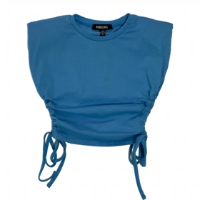 کراپ تیشرت با پد سرشانه زنانه برند ربلیوس Rebellious