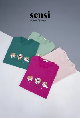 تیشرت 3گربه چاپی