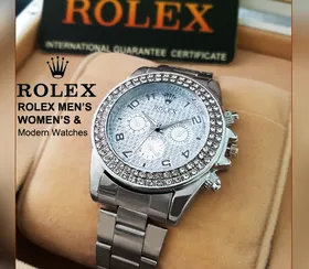 ساعت طرح ROLEX (نقره ای)