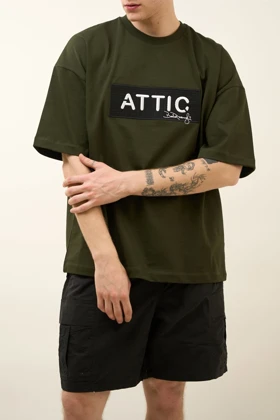تیشرت مدل Emb NeedleWork سبز برند اتیک attic
