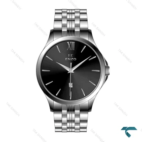 ساعت انزو EC-612ABG مردانه سیلور صفحه مشکی Enzo-8088-G