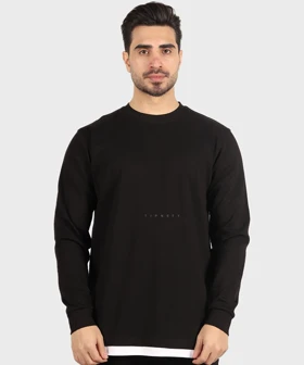 تیشرت آستین بلند مردانه ساده 2419