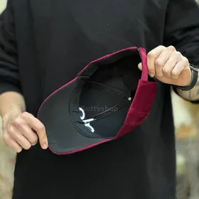 کلاه بیسبالی alo زرشکی مخمل