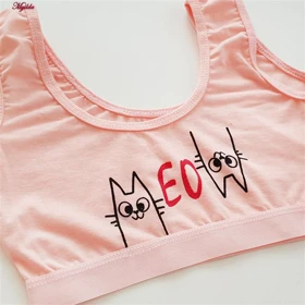 نیم‌تنه دخترانه مدل بدون پد کد 4597-RPY بسته 3 عددی