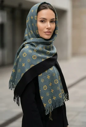 قیمت و خرید شال بافت LV زنانه مدل مونوگرام جدید