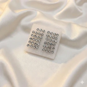 گوشواره میخی استیل مدل «تک‌نگین طبی» (فروش تکی/عدد) | مخصوص پیرسینگ