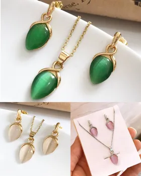 نیمست استیل زنانه گل رز با سنگ اوپال 195220280