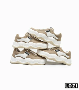 کتانی مردانه و زنانه قهوه ای سفید ADIDAS haydey