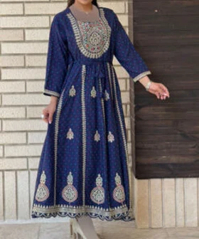 کورتای مارک دار برند هندی بیگ سایز 6954