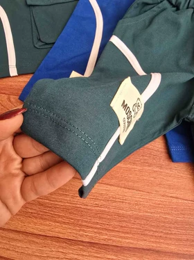 تیشرت شلوارک بچگانه مدل جیب‌دار