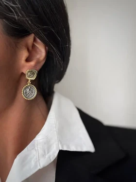 گوشواره های سکه طرح جدید