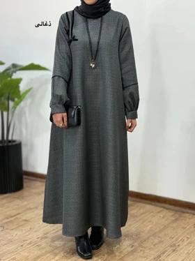 پیراهن مانتویی سوپر کلوش پاییزه پاپیون