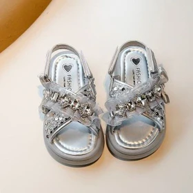 خرید صندل بچه گانه نگینی با بند