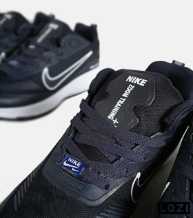 کفش کتانی مردانه و زنانه سرمه ای سفید نایک NIKE air zoom