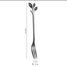 چنگال 6 عددی سیلور طرح برگ