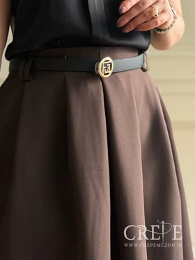 دامن پیله دار کمربنددار قد 84