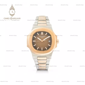 ساعت مچی پتک فیلیپ ناتیلوس رزگلد صفحه شکلاتی Patek Philippe Nautilus