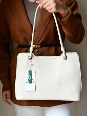 کیف دوشی زنانه بنو مدل مارال کد BENO 4940 (سفید کرمی)