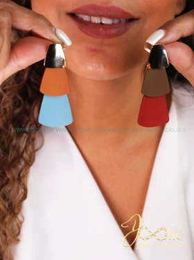 گوشواره زنانه مدل رنگین کمان کد EB1124