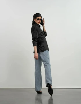 ساتن دکمه صدفی