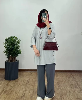 مانتو دکمه دار یکتا 19
