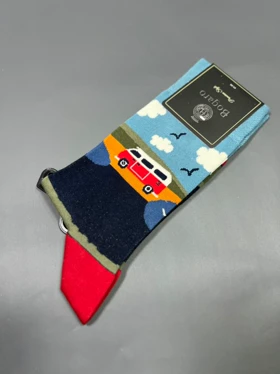 جوراب مردانه بوگارو طرح ماشین