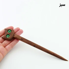 کانزاشی طرح گربه چشم رنگی (سبز)