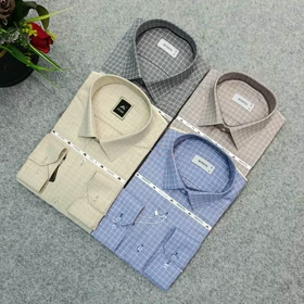 پیراهن طرحدار مردانه قواره ازاد ( قواره کلاسیک ) _ استین بلند